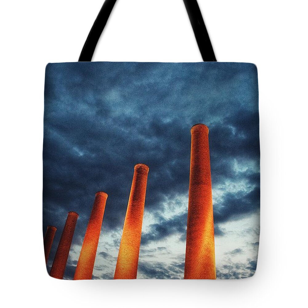 Photo Tote Bag featuring the photograph Homestead Stacks 3 by Evan Foster