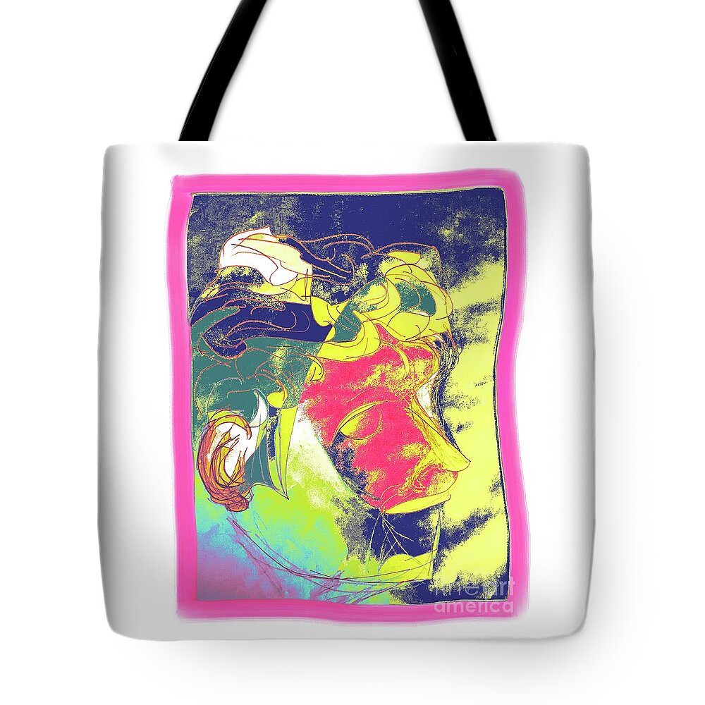 Homme Tote Bag featuring the digital art Homme by Aisha Isabelle