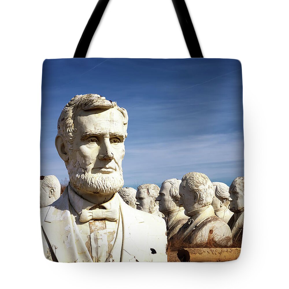 Virginia Tote Bag featuring the photograph Honest Abe by Susan Rissi Tregoning