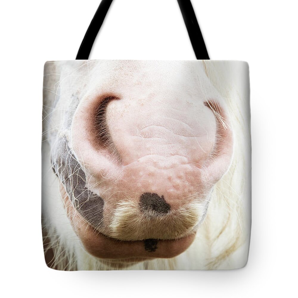 Horse Tote Bag featuring the photograph Honeysuckle - Horse Art by Lisa Saint