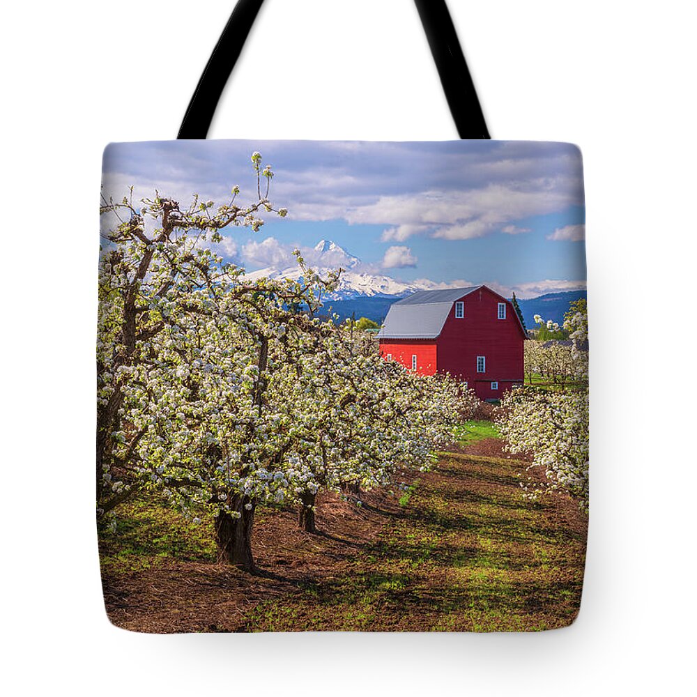 Oregon Tote Bag featuring the photograph Hood River Valley Spring Morning by Patrick Campbell
