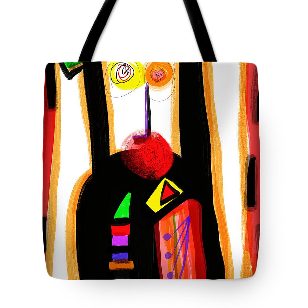 Happy Tote Bag featuring the digital art Hooray by Susan Fielder
