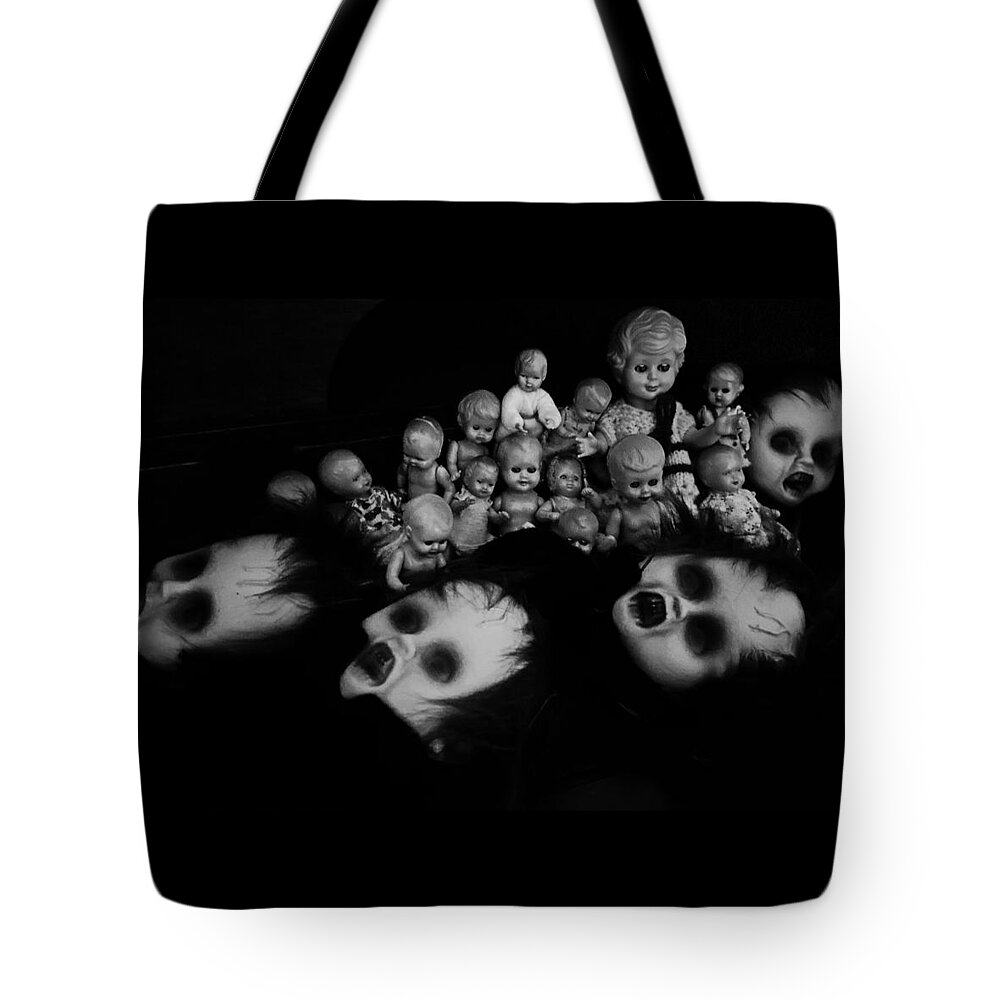 Horror Tote Bag featuring the photograph Horror by Tanja Leuenberger