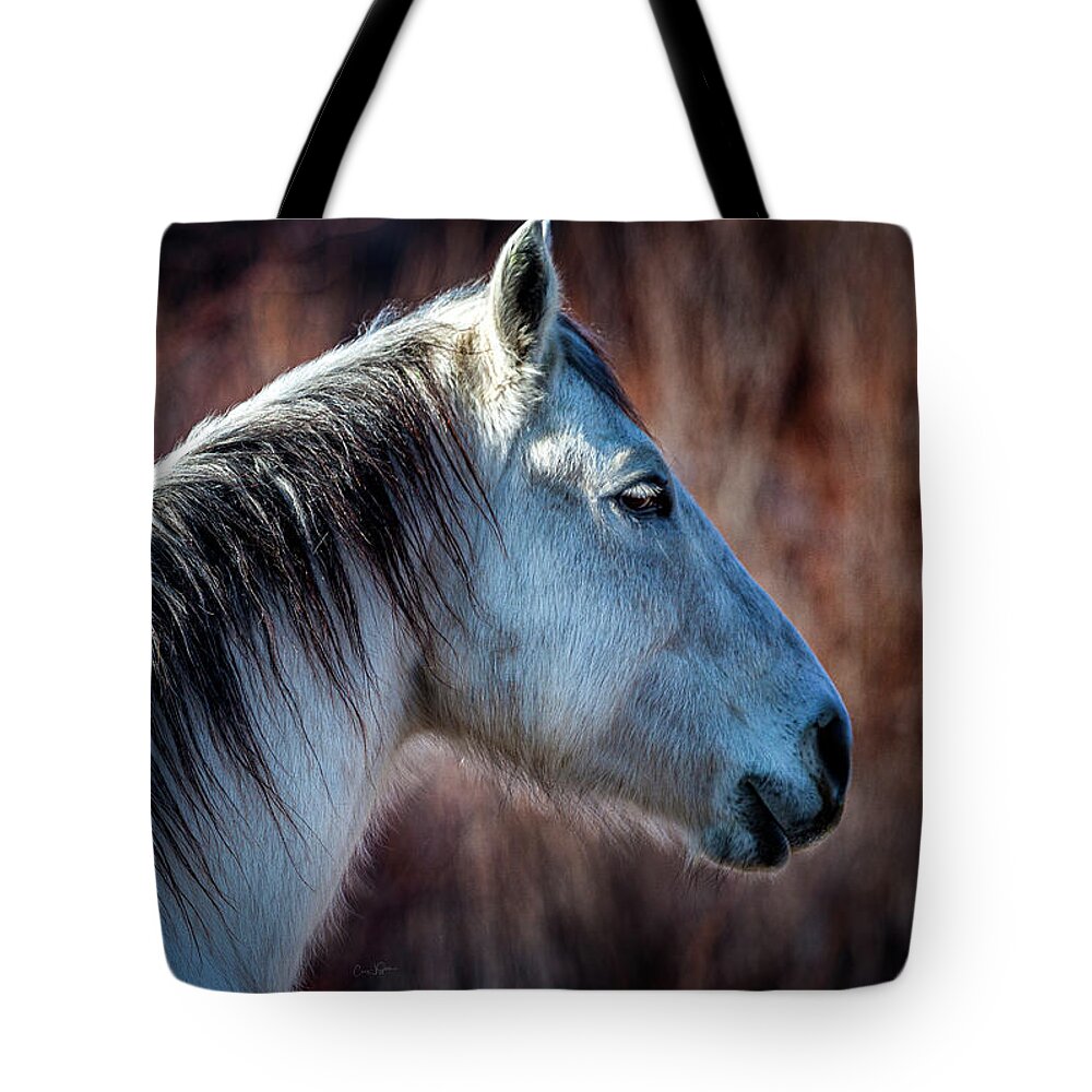 Horse Tote Bag featuring the photograph Horse No. 4 by Craig J Satterlee