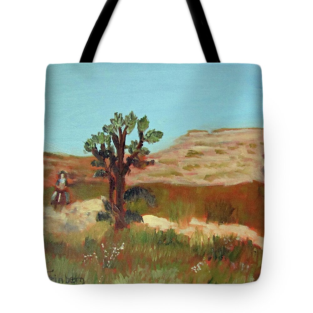 Horse Tote Bag featuring the painting Horse with No Name by Linda Feinberg