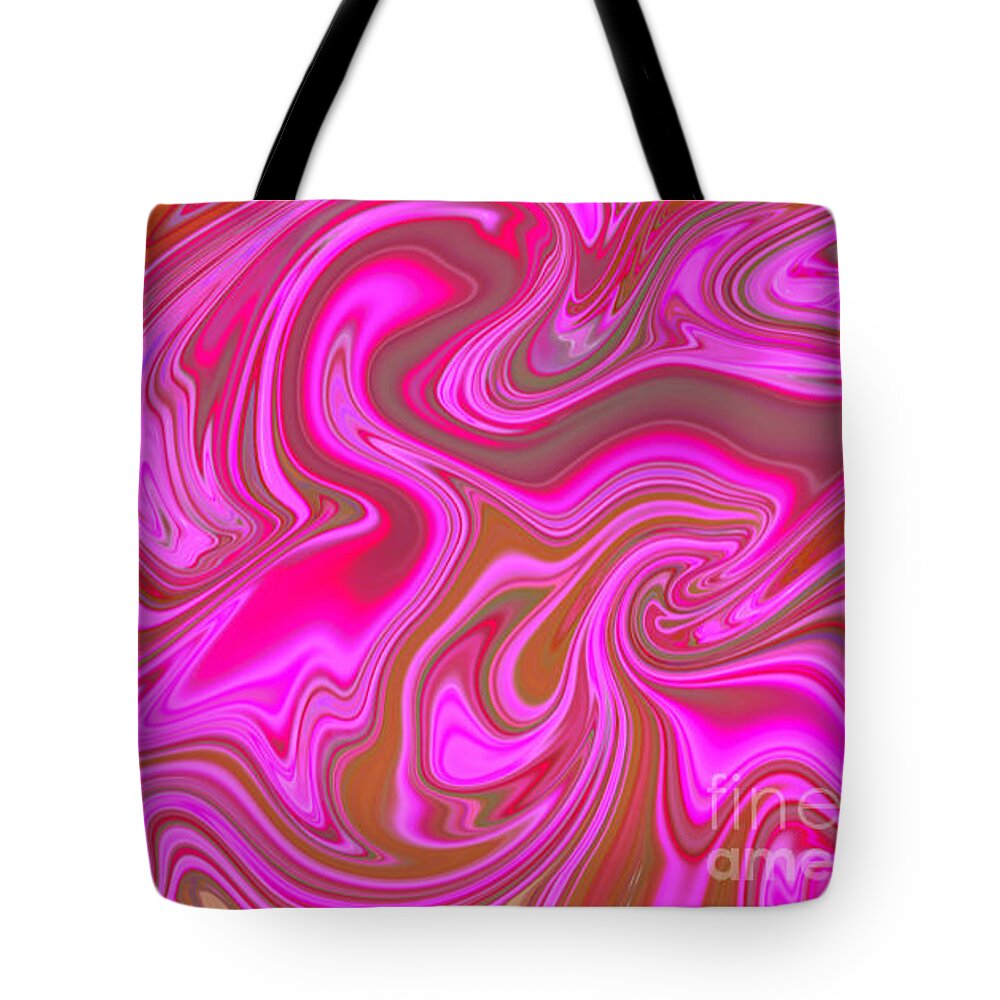 Weekender Tote Bag Pastel Pink & Orange Swirl Design Weekender Tote Bag