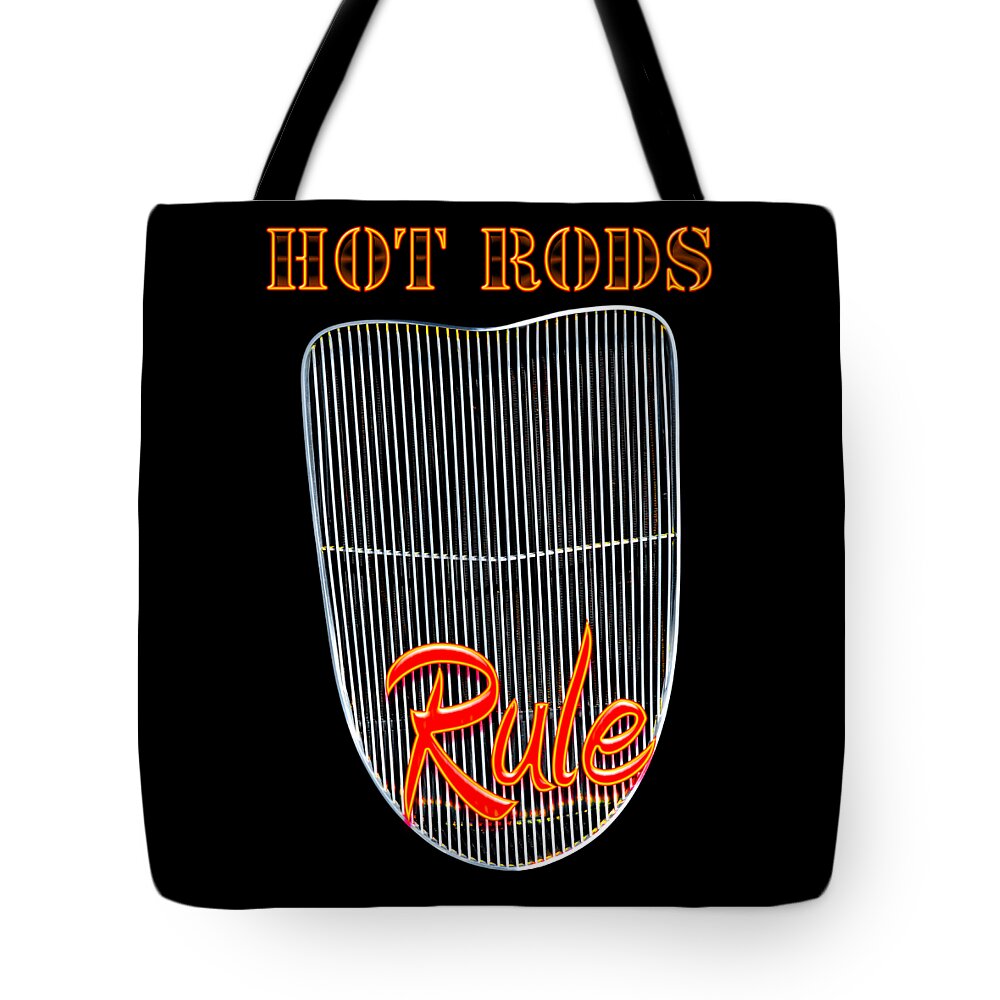 David Lawson Photography Tote Bag featuring the photograph Hot Rods Rule by David Lawson