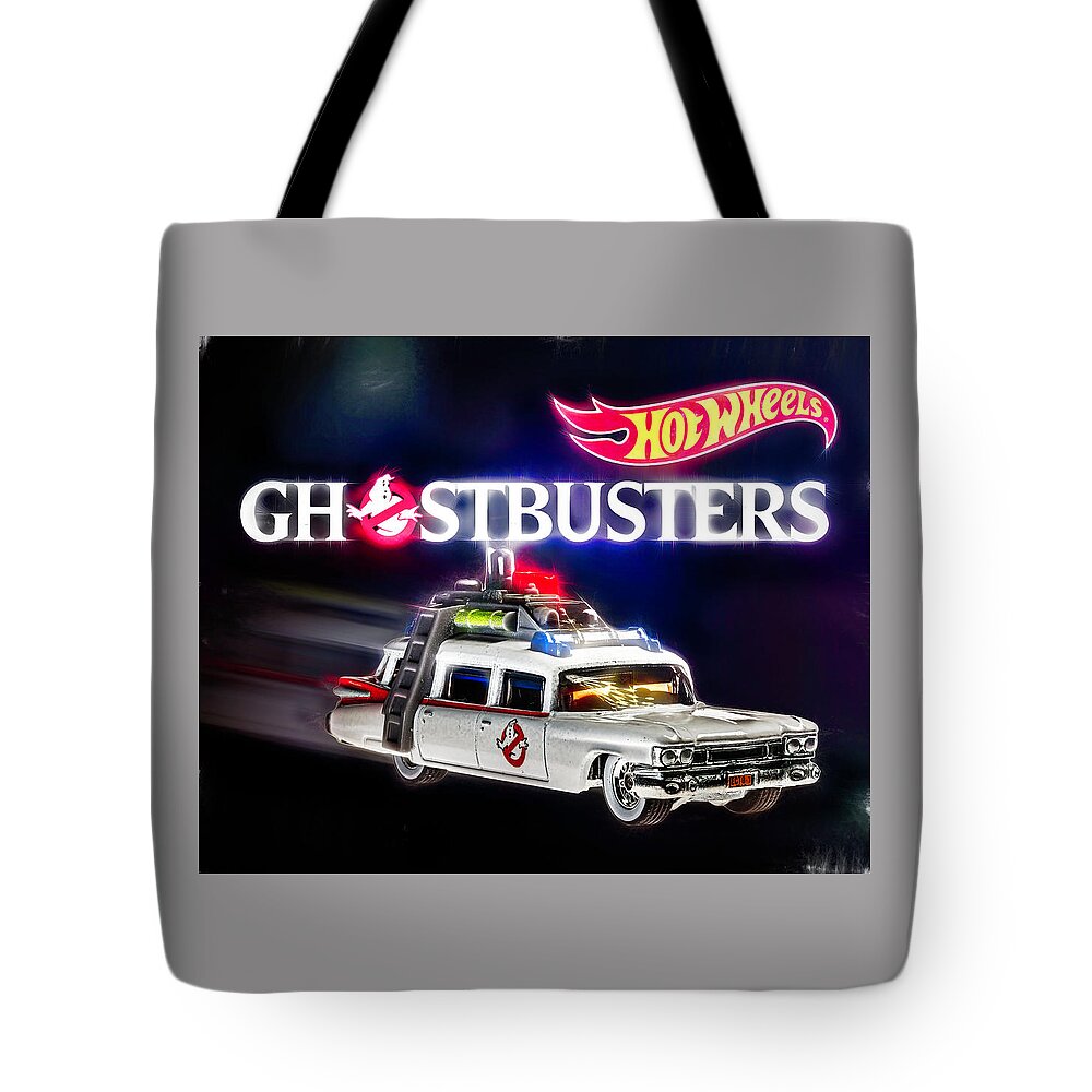 2022 Tote Bag featuring the photograph Hot Wheels Ecto 1 by James Sage