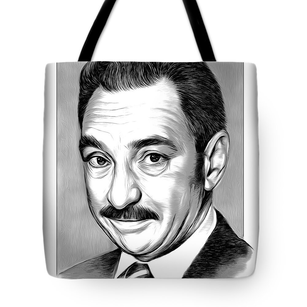 Mayberry Tote Bag featuring the mixed media Howard Sprague 19SEP22 by Greg Joens