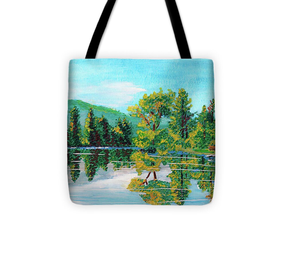 Deinse Tote Bag featuring the painting Howarth Park by Denise Deiloh