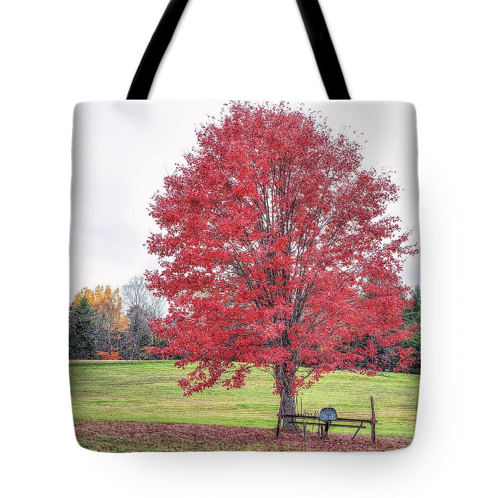 Autumn Tote Bag featuring the photograph Hunting For Red October by Richard Bean