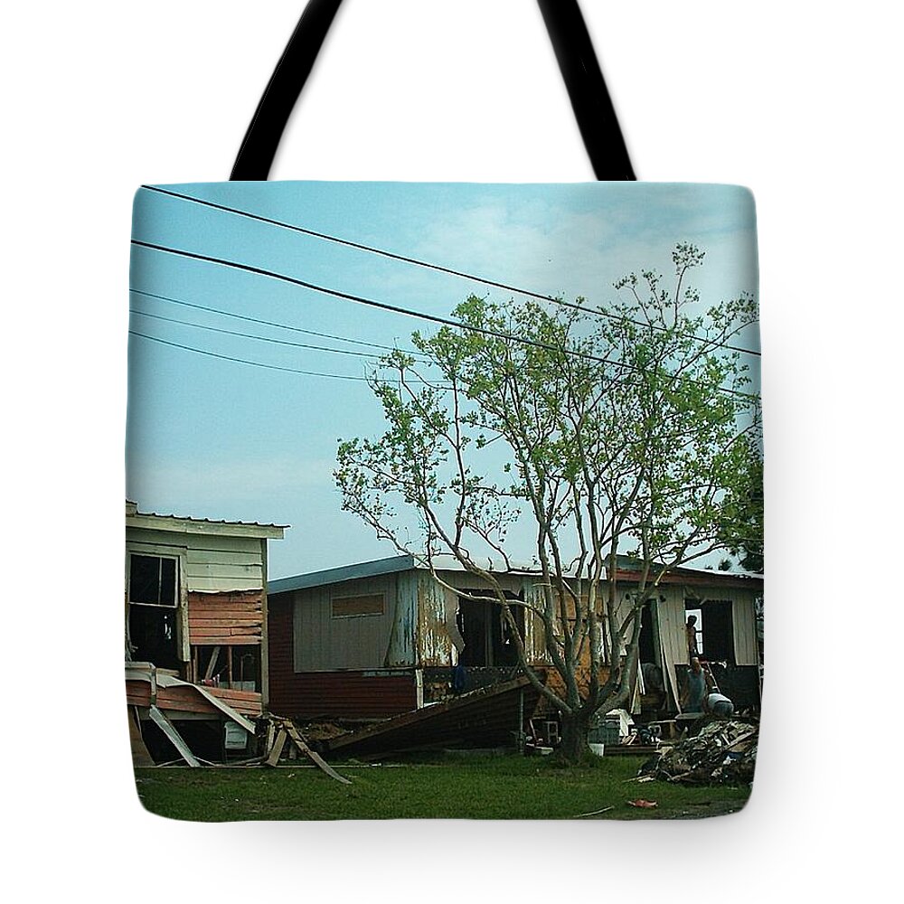  Tote Bag featuring the photograph Hurricane Katrina Series - 8 by Christopher Lotito