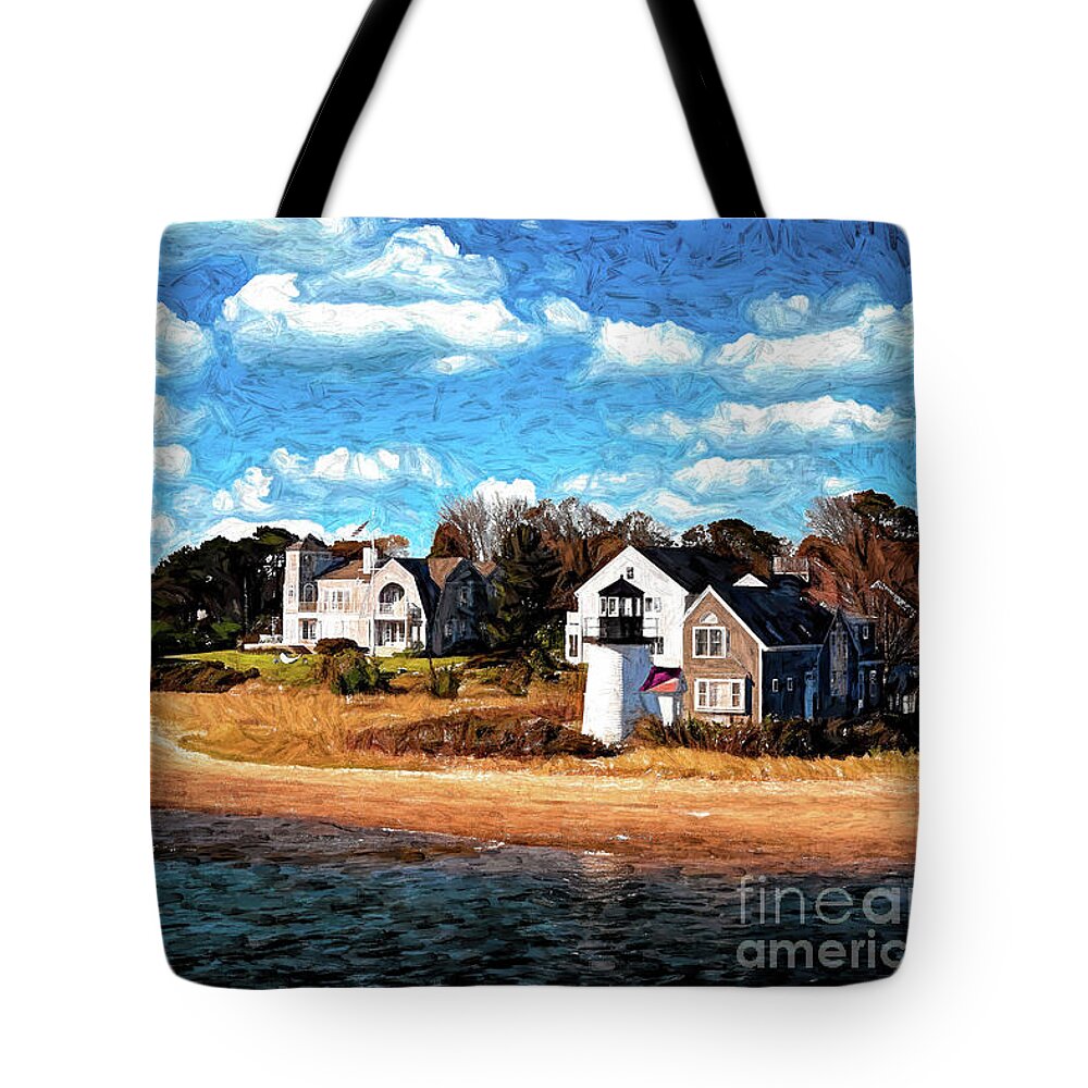 Light Tote Bag featuring the photograph Hyannis Light by Jack Torcello