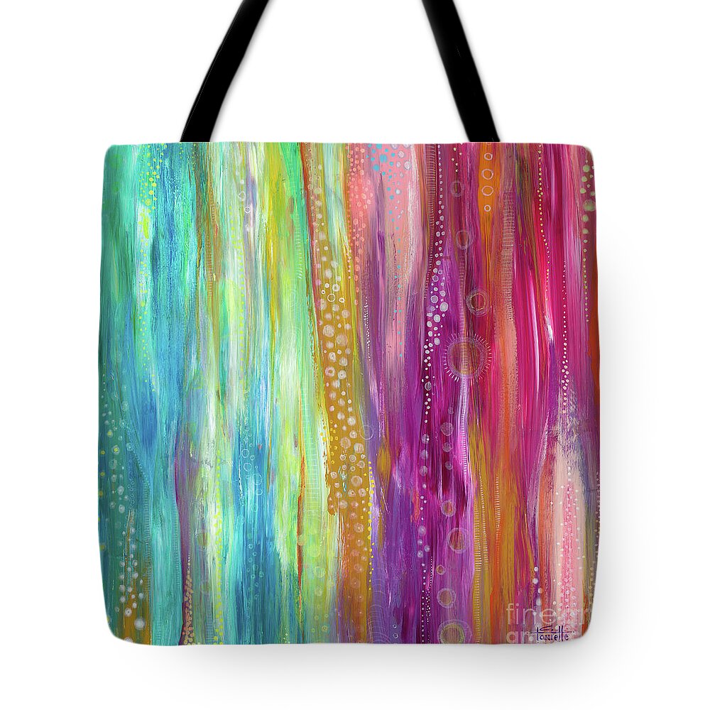 Modern Contemporary Painting Tote Bag featuring the painting I Am Becoming by Tanielle Childers