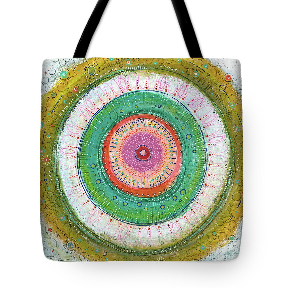 Determined Tote Bag featuring the painting I Am Determined by Tanielle Childers