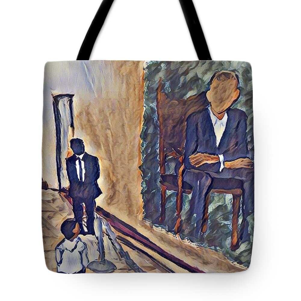  Tote Bag featuring the painting I Can by Angie ONeal