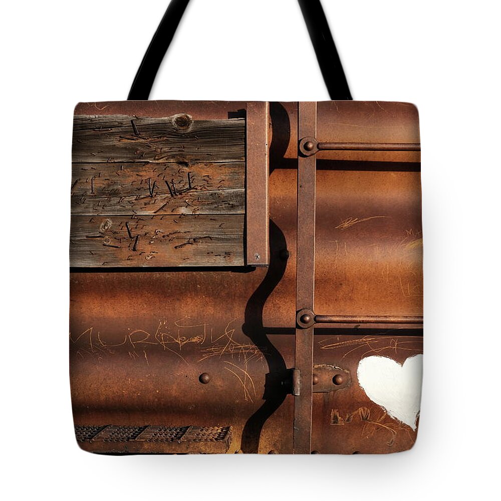 Train Tote Bag featuring the photograph I Got One Like For This by Kreddible Trout