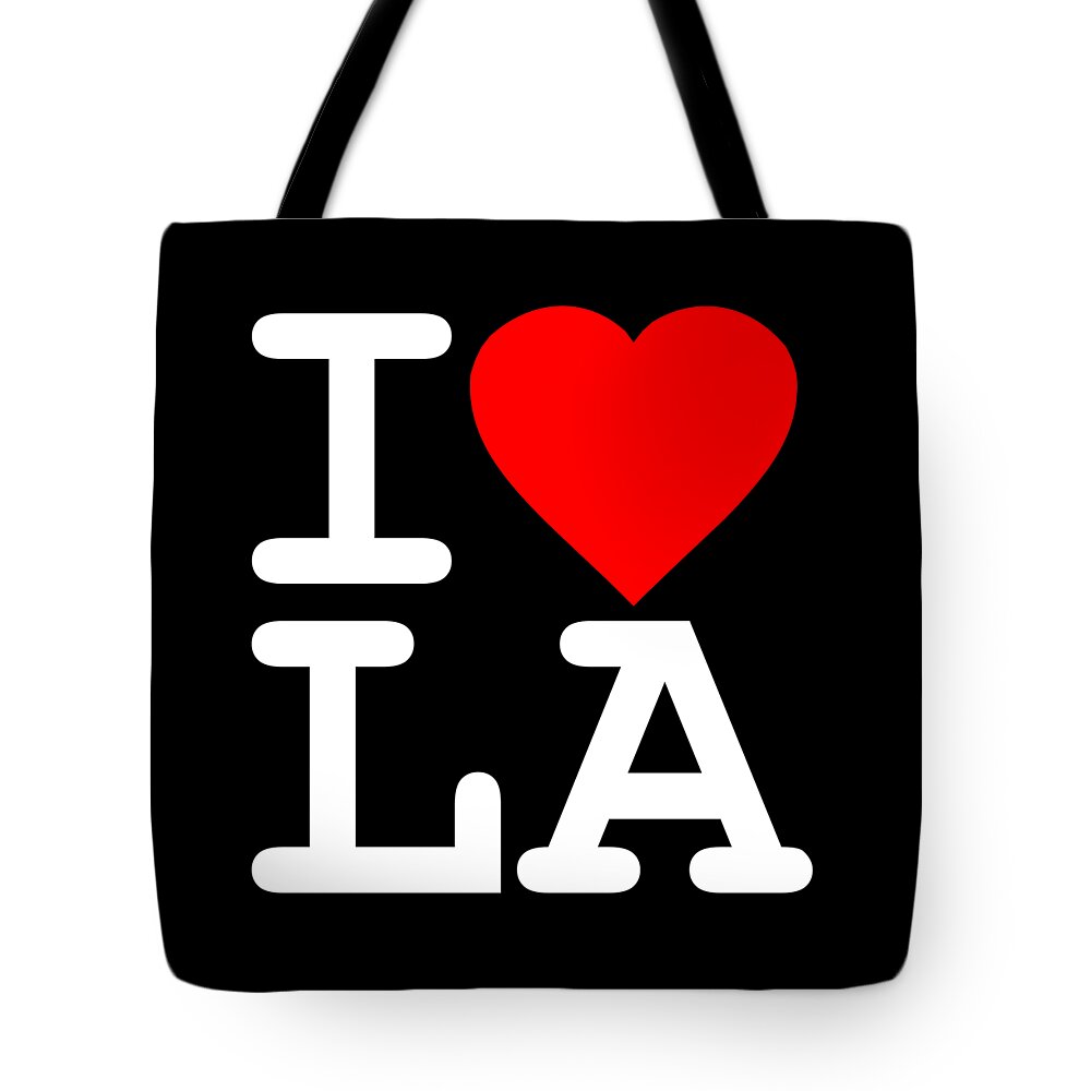 California Tote Bag featuring the digital art I Love LA Los Angeles by Flippin Sweet Gear