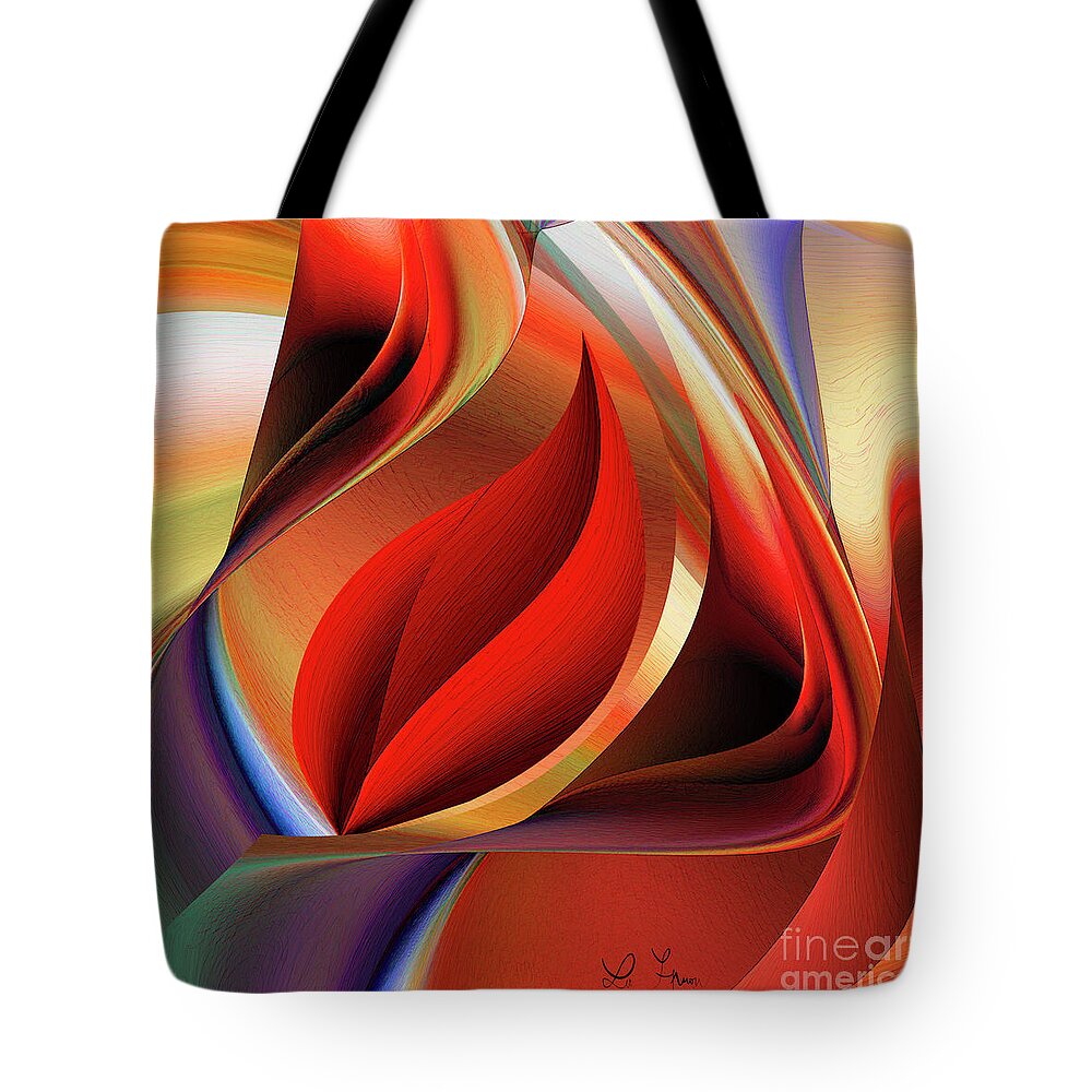 Happ Tote Bag featuring the digital art I Was Happy For A While by Leo Symon