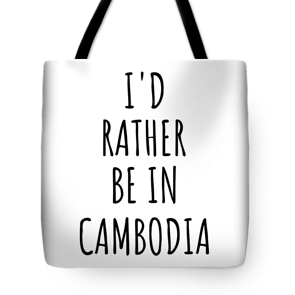 Traveling In Cambodia Tote Bags