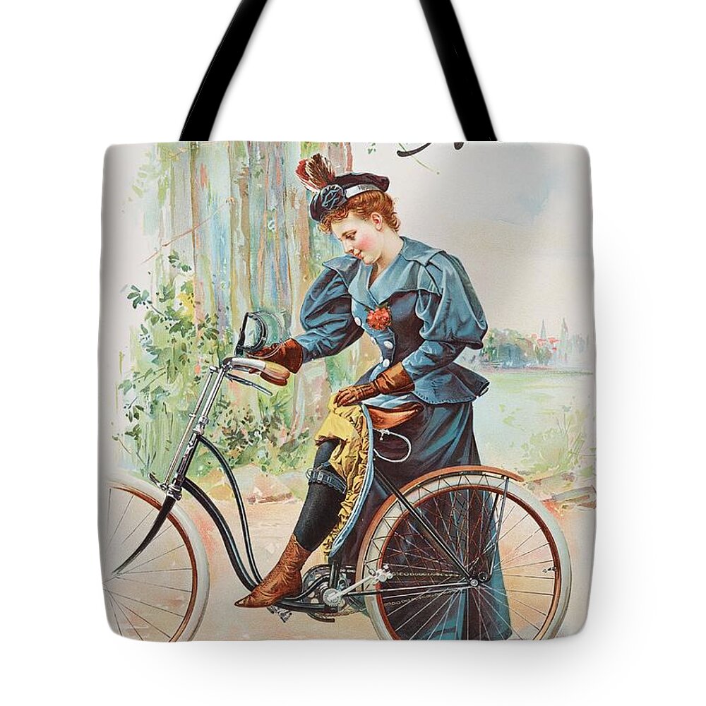 Americana Tote Bag featuring the digital art Ideal Skirt Holder 1896 by Kim Kent