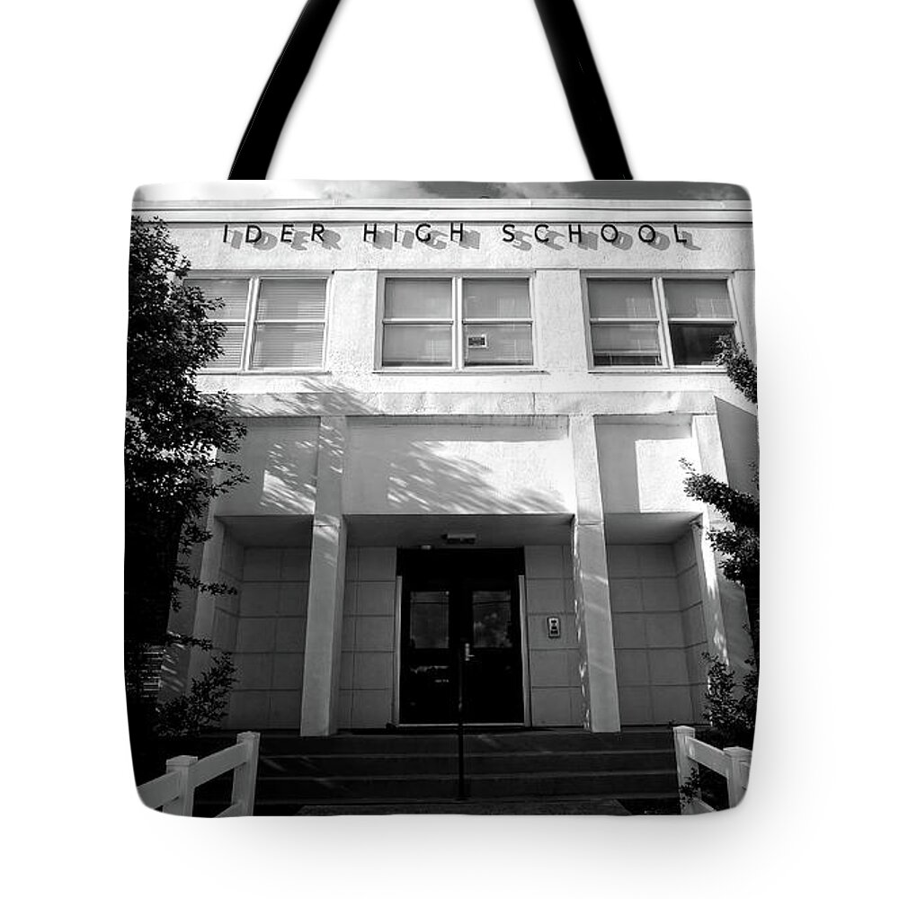 Building Tote Bag featuring the photograph Ider High School by George Taylor
