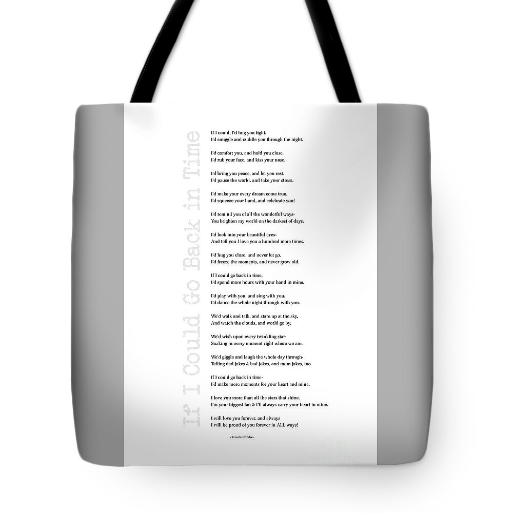 Children Tote Bag featuring the digital art If I Could Go Back in Time by Tanielle Childers