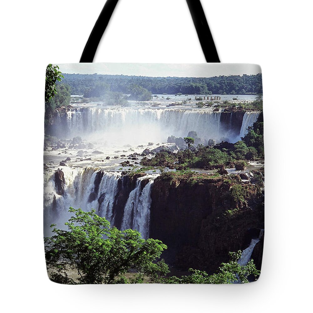 South America Tote Bag featuring the photograph Iguacu Waterfalls by Juergen Weiss