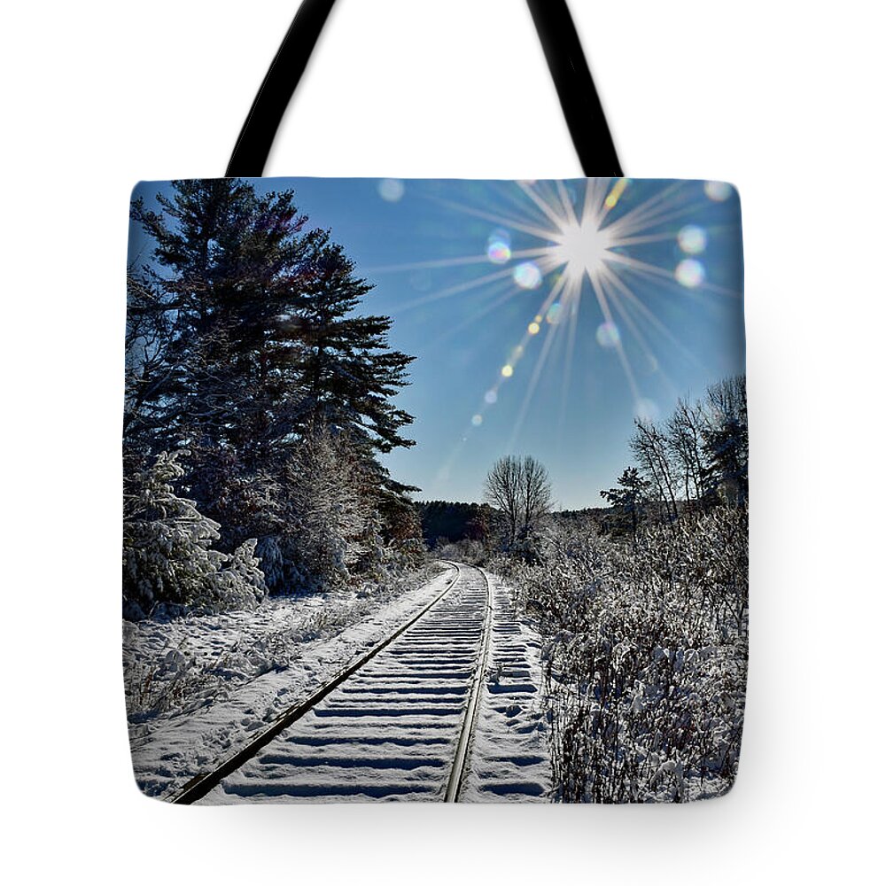 Landscape Tote Bag featuring the photograph I'll follow the sun by Monika Salvan