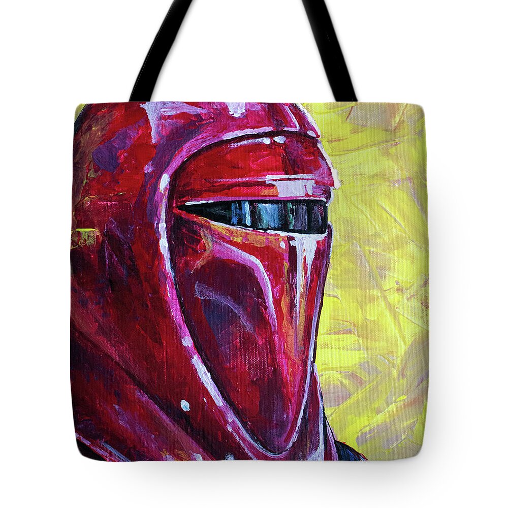 Star Wars Tote Bag featuring the painting Imperial Guard by Aaron Spong