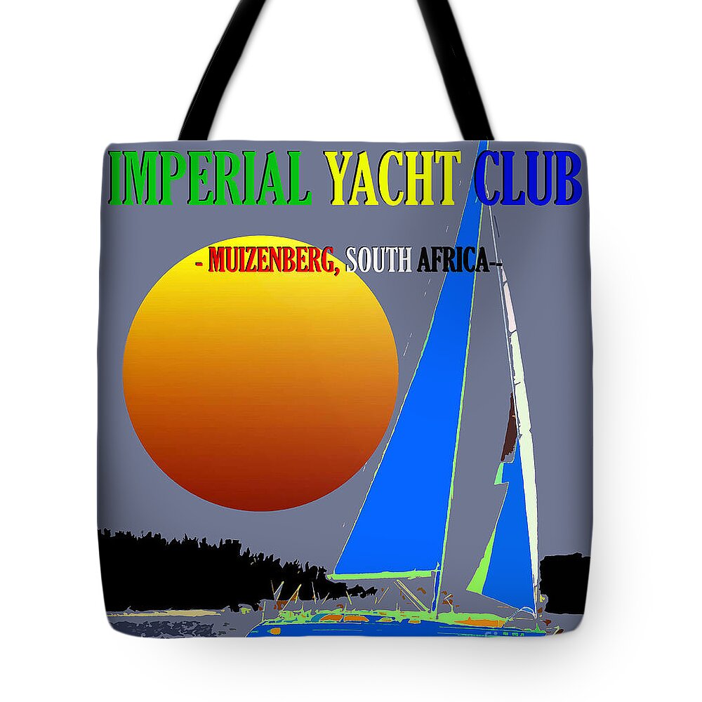 Great Yacht Clubs Of The World Tote Bag featuring the mixed media Imperial Yacht Club 1906 by David Lee Thompson