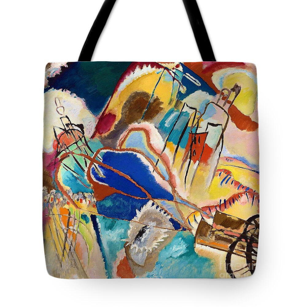 Improvisation No. 30 Tote Bag featuring the painting Improvisation 30 by Wassily Kandinsky