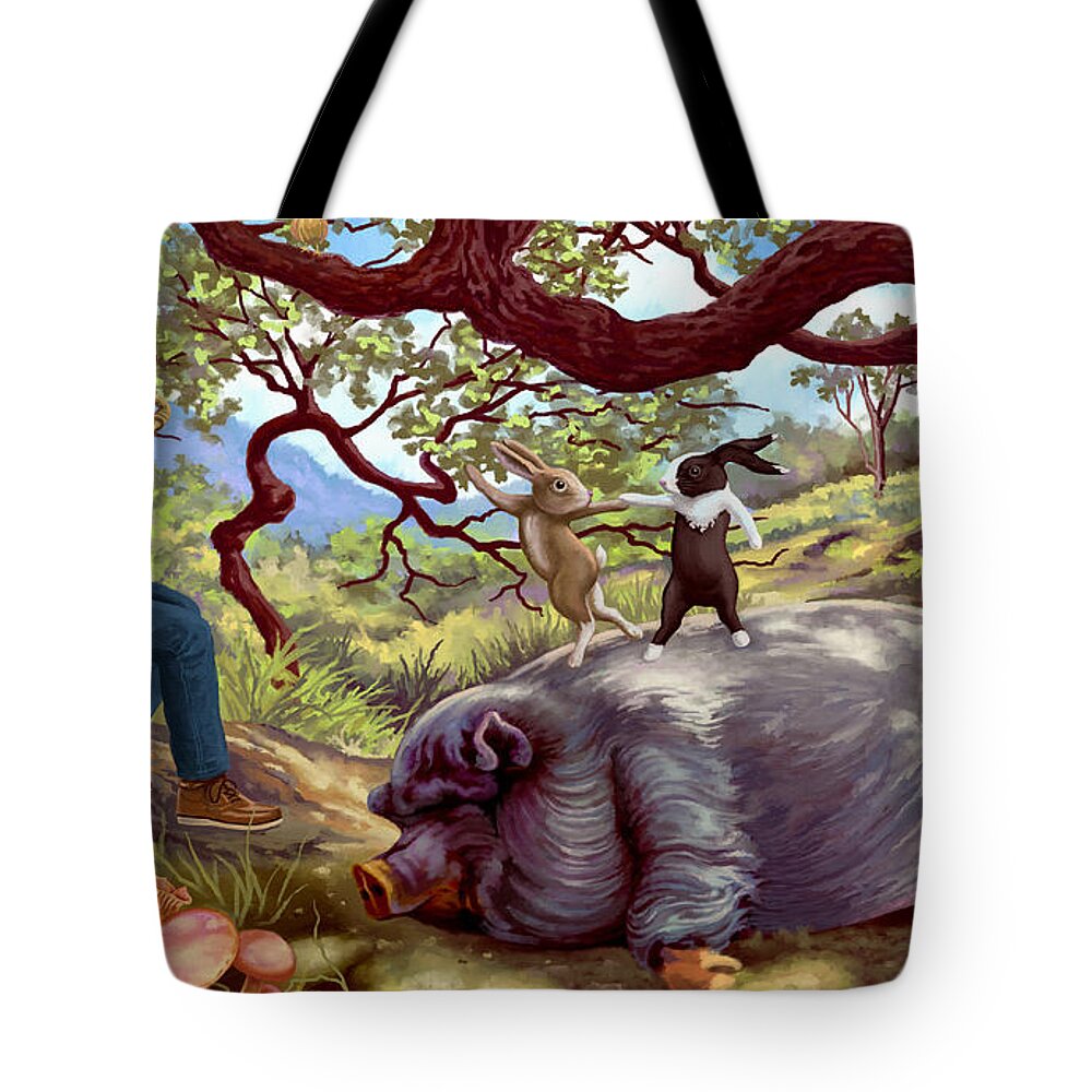 Harmony Tote Bag featuring the painting In Perfect Harmony by Hans Neuhart