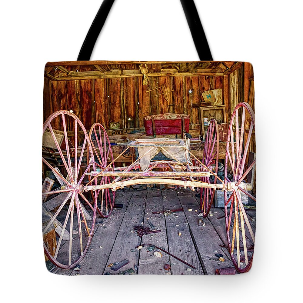 Bodie Tote Bag featuring the photograph In Storage Forever by Lana Trussell