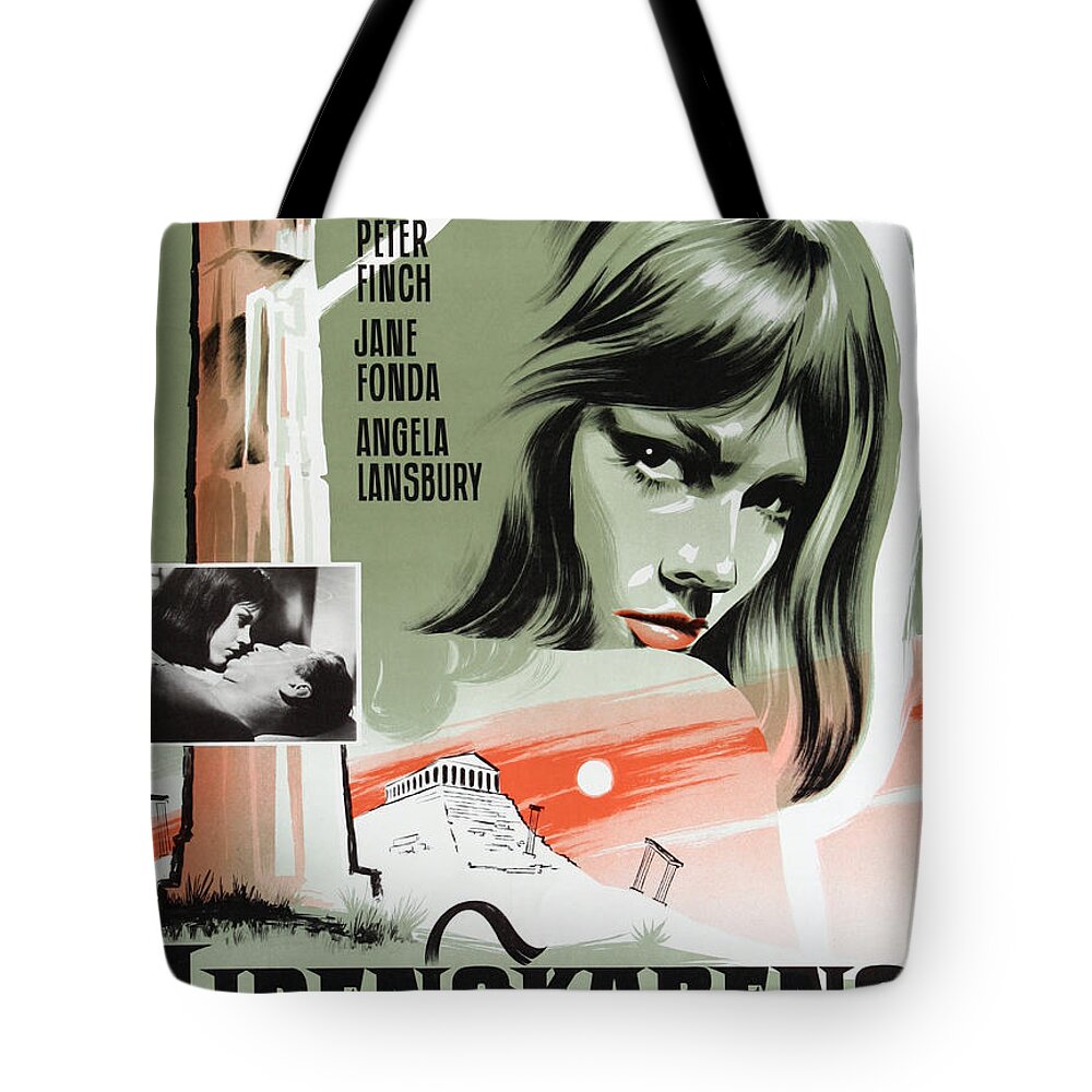 Synopsis Tote Bag featuring the mixed media ''In the Cool of the Day'', 1965 by Movie World Posters