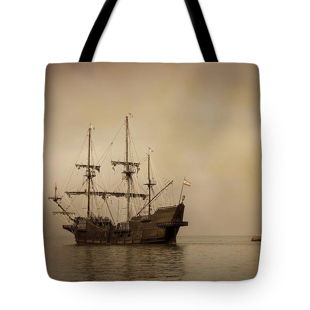 Boats Tote Bag featuring the photograph In The Mist by Dale Kincaid