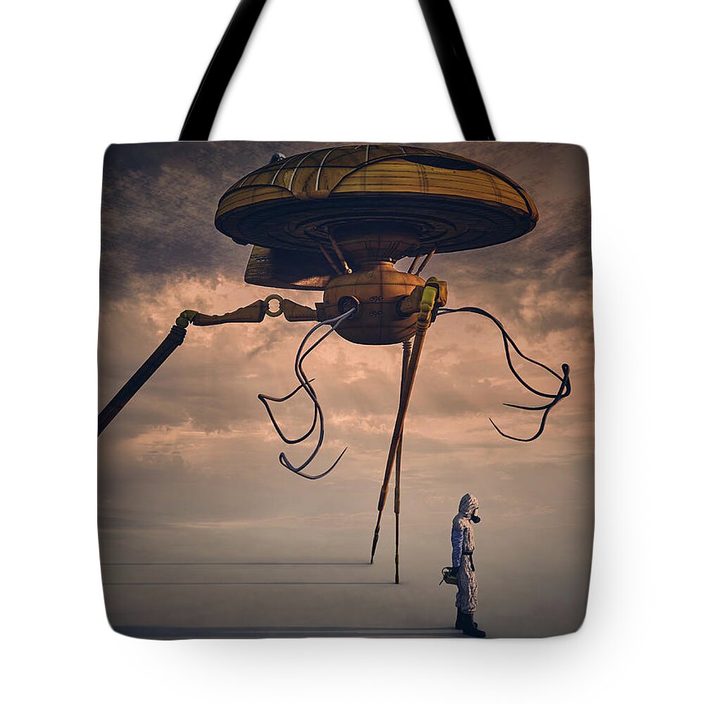 Outer Space Tote Bag featuring the photograph In The Wasteland by Bob Orsillo