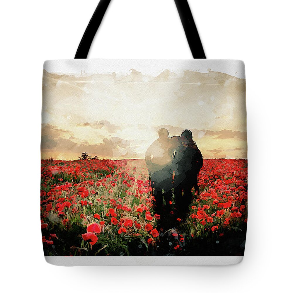 Art Tote Bag featuring the digital art In To The Light by Airpower Art