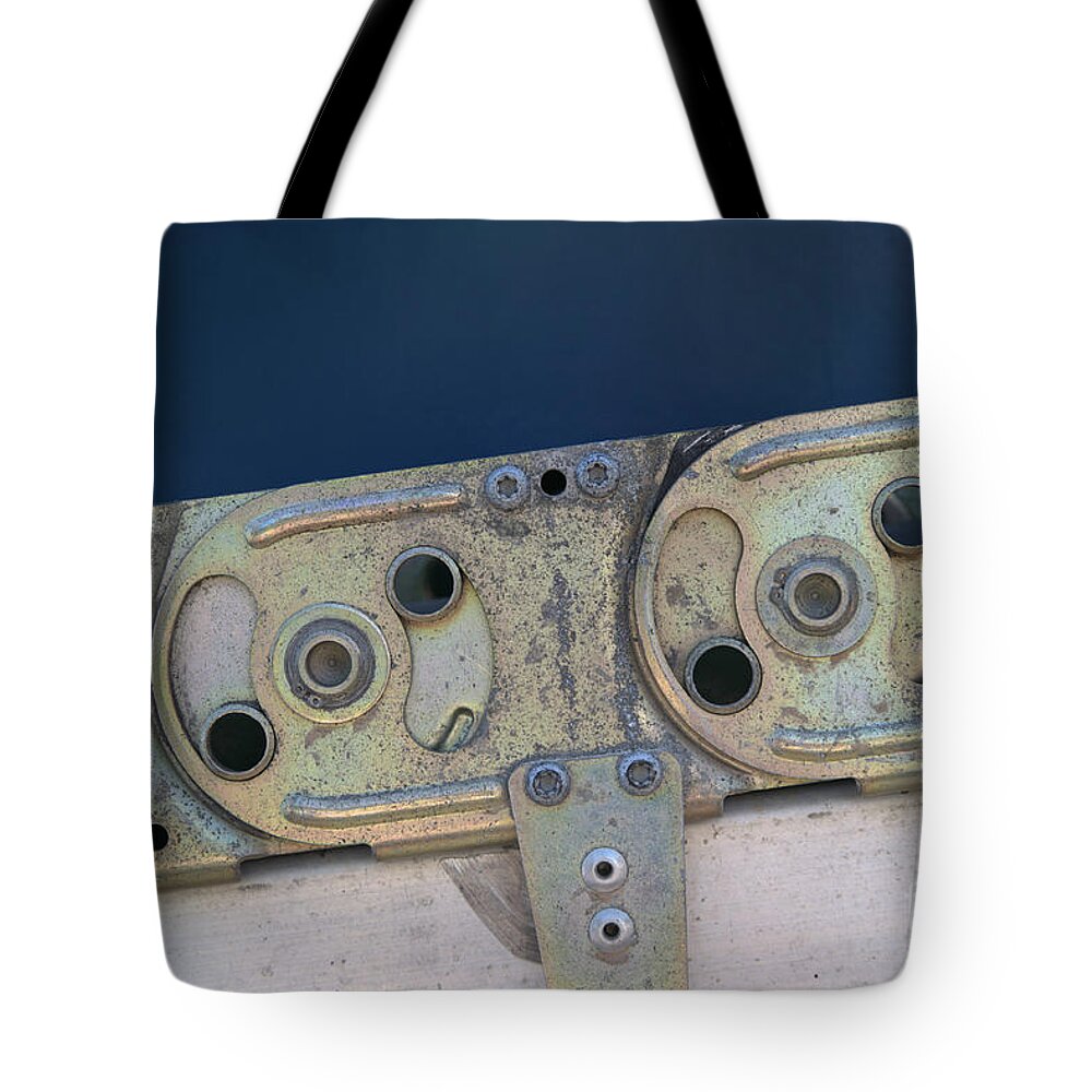 Abstract Tote Bag featuring the photograph Industrial Abstract #2 by Kae Cheatham