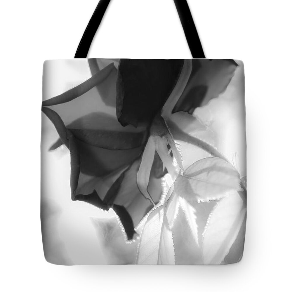 Rose Tote Bag featuring the photograph Infrared Red Rose by W Craig Photography