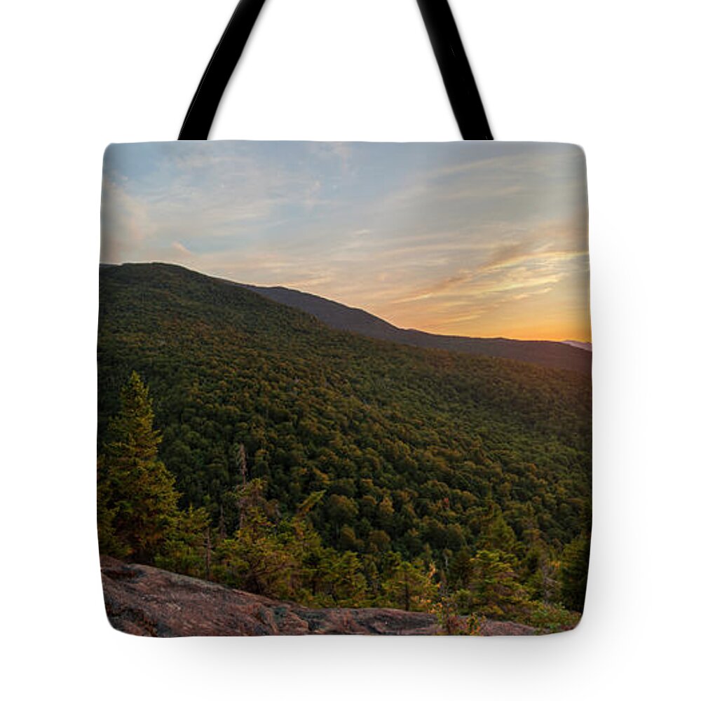Inlook Tote Bag featuring the photograph Inlook September Sunset by White Mountain Images