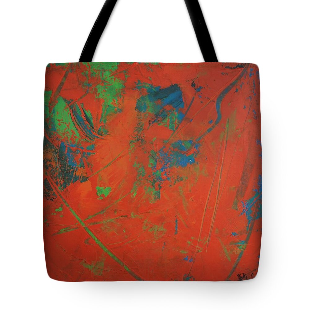 Abstract Tote Bag featuring the painting Inner Light by Dick Richards