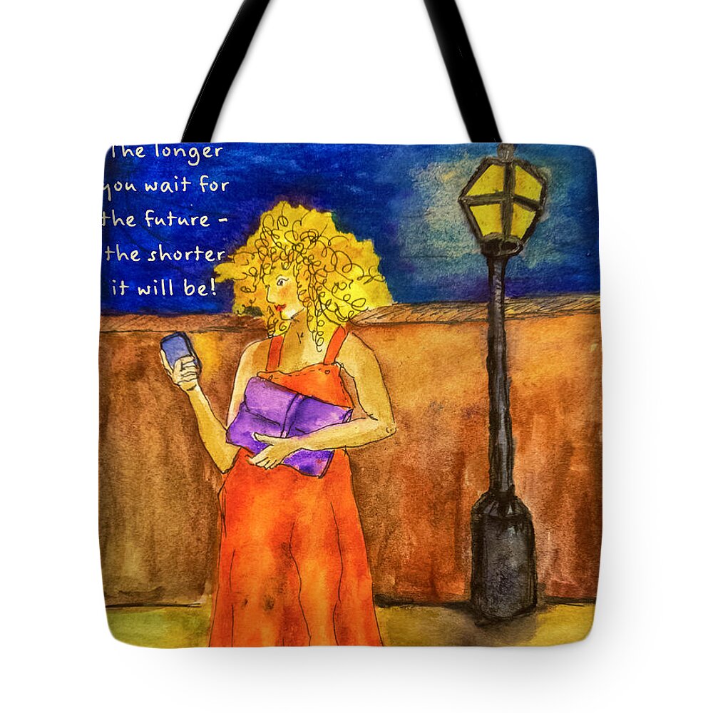 Inspiration Tote Bag featuring the mixed media Inspiration #7 by Shelley Bain