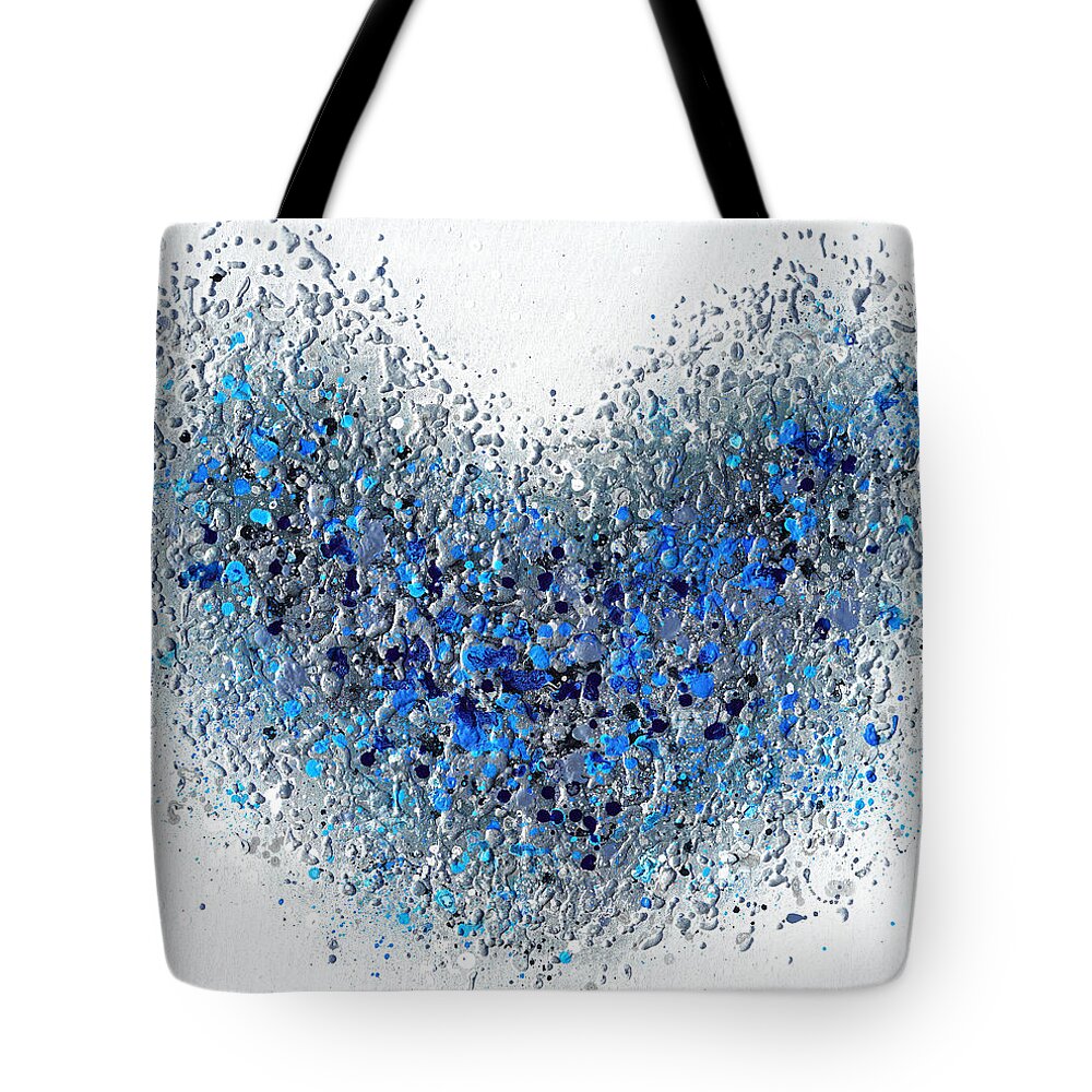 Heart Tote Bag featuring the painting Inspired Heart by Amanda Dagg