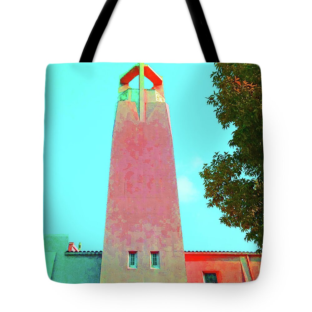 Spire Tote Bag featuring the photograph Inspiring Spire by Andrew Lawrence