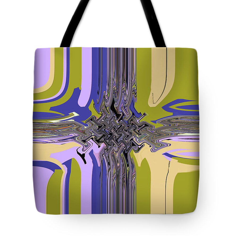 Intersection Tote Bag featuring the digital art Intersection by Tom Janca