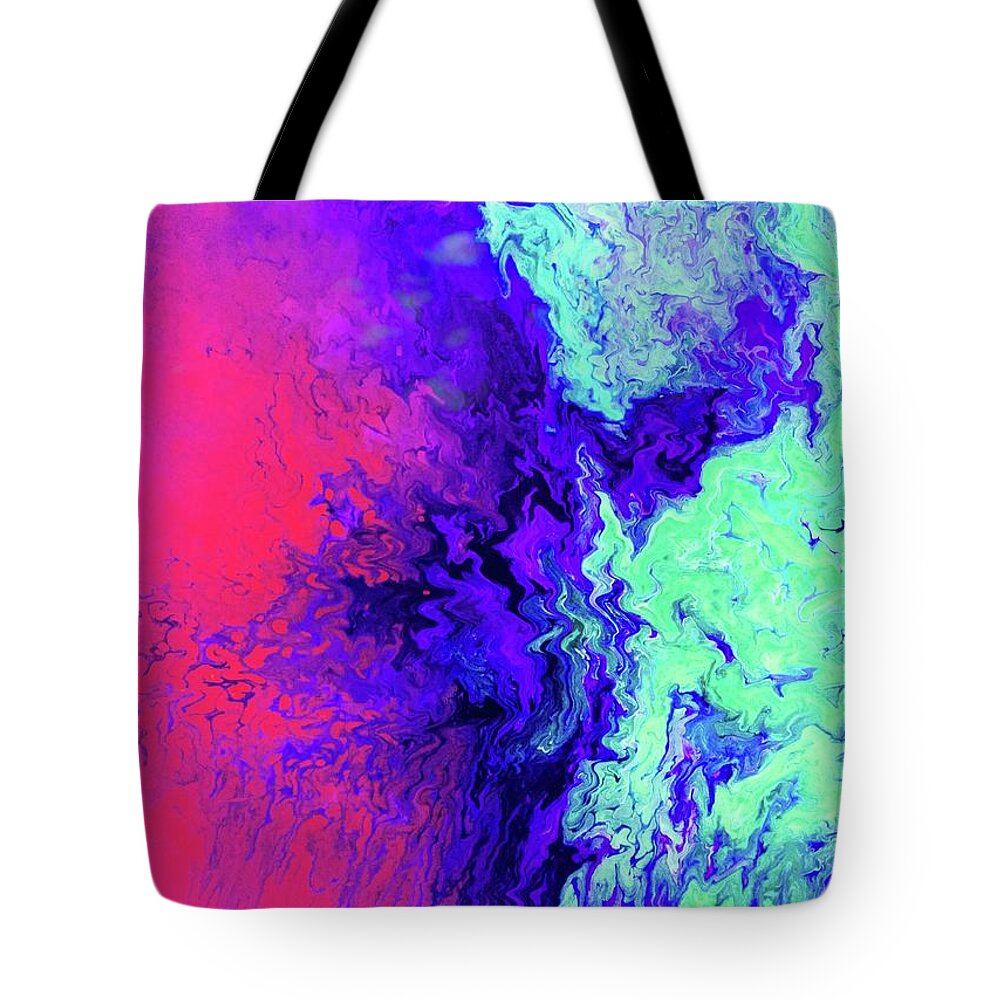 Stunning Tote Bag featuring the painting Into Darkness by James Mark Shelby