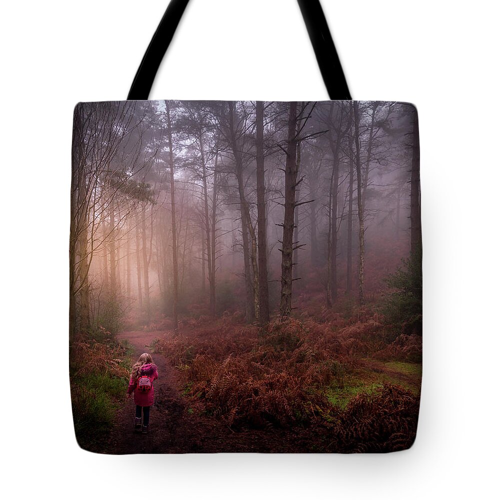 Woods Tote Bag featuring the photograph Into the woods by Chris Boulton