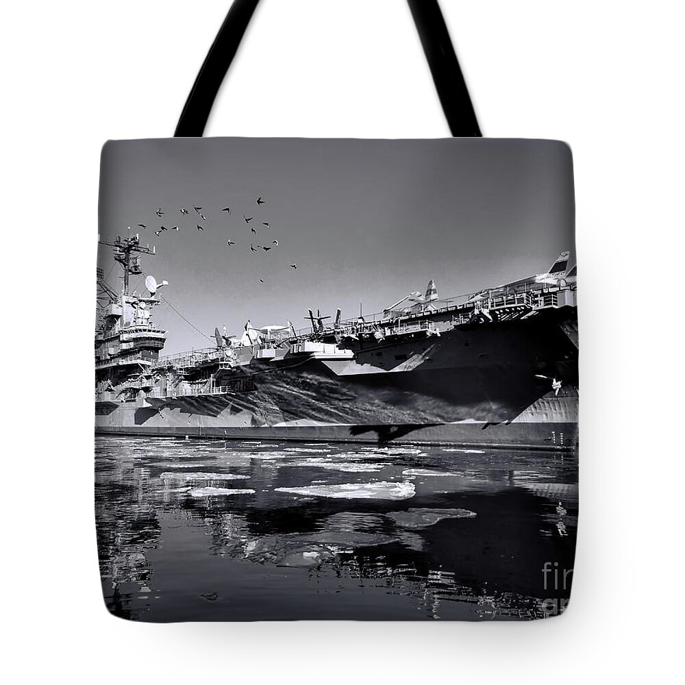 Intrepid Tote Bag featuring the photograph Intrepid by PatriZio M Busnel