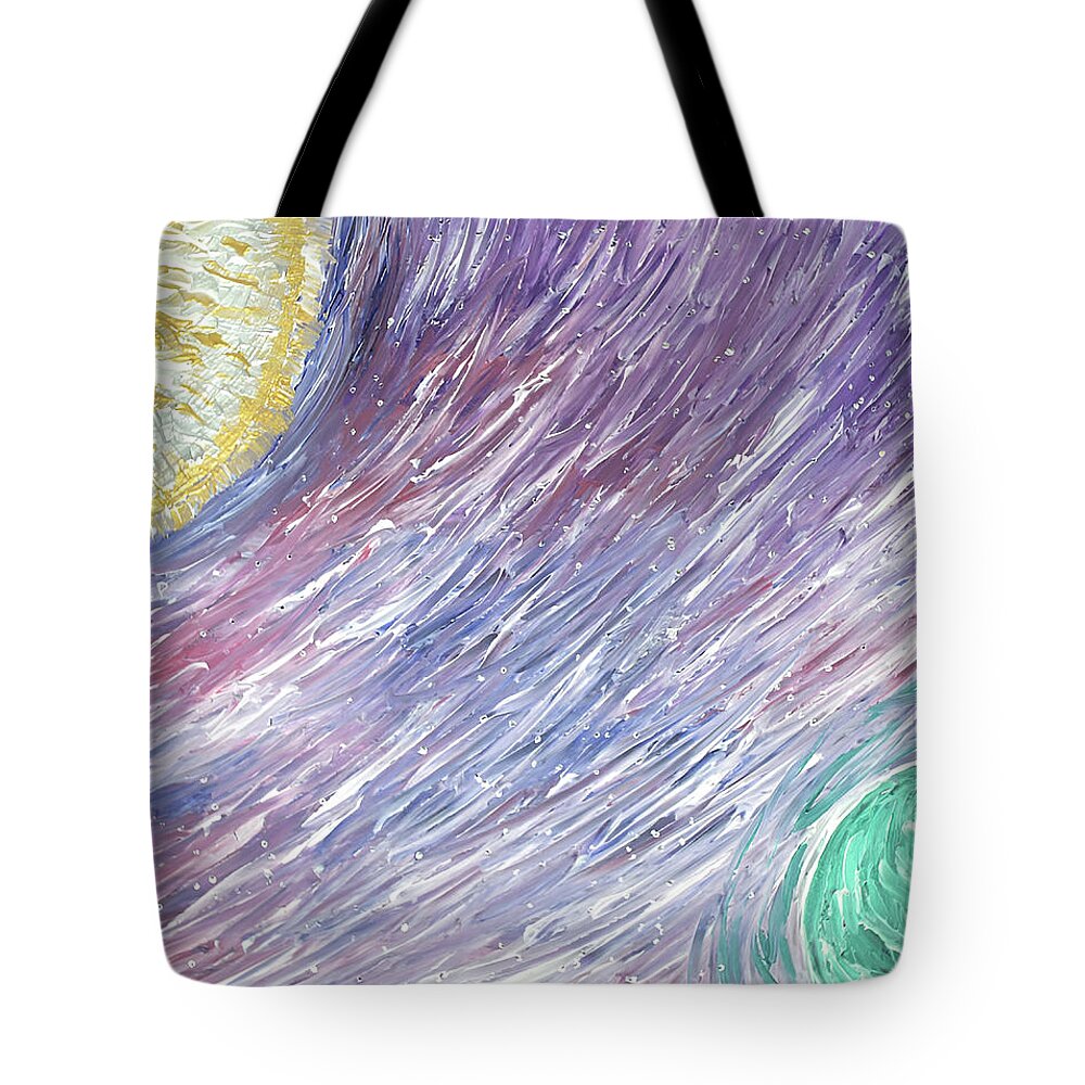 Abstract Tote Bag featuring the painting Inversion by Christina Knight